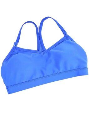 Aerie Chill Play Move Y Back Sports Bra Blue Women's Medium